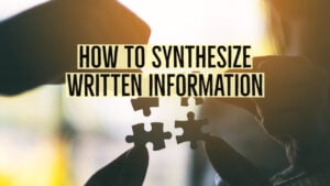 how to synthesize information 1